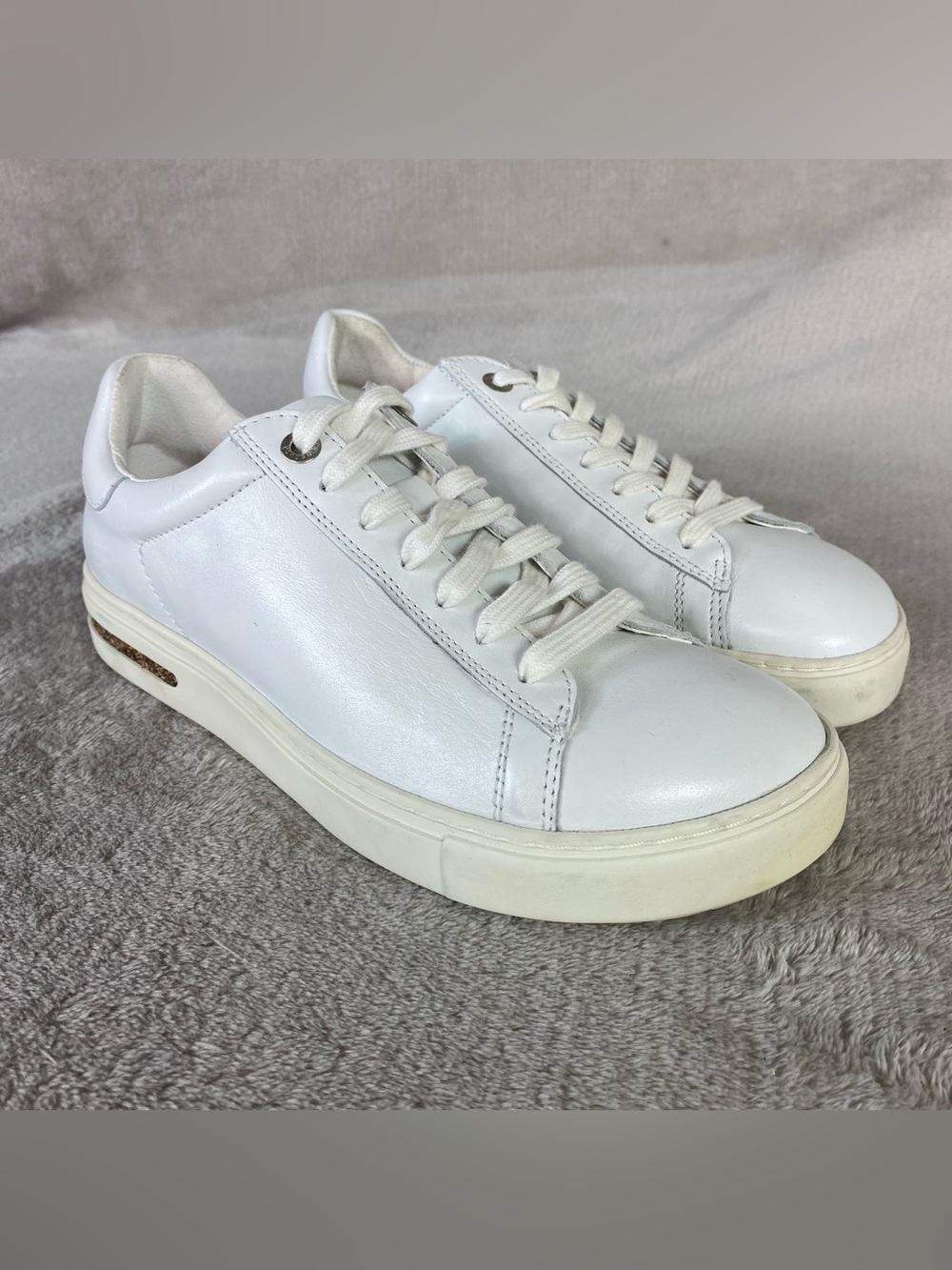 Birkenstock Bend Low Decon Womens Sneaker US 9 EU 40 White Leather Shoes NEW